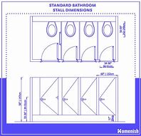 Image result for Standard Shower Stall Size