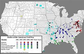 Image result for Map of the Us Civil War