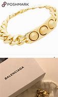 Image result for Balenciaga Gold Letter Bracelet