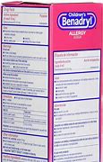 Image result for Benadryl Children's Allergy Liquid, Cherry- 4Oz (1-3 Units)