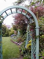 Image result for Wooden Rose Arches for Garden