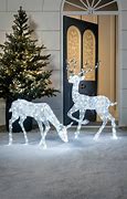 Image result for Outdoor Lighted Reindeer Christmas Decoration