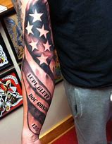Image result for American Flag Forearm Tattoos for Men