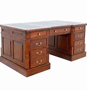 Image result for wood desk with drawers