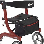 Image result for Drive Nitro Euro-Style Tall Aluminum Four Wheel Rollator,Red,Each,RTL10266-T