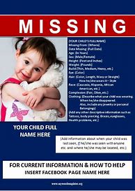 Image result for Missing Persons Pister Template