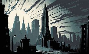 Image result for Gotham City Sketch