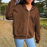 Image result for Women's Zip Up Hoodie Jacket