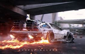 Image result for Back to the Future DeLorean Flames