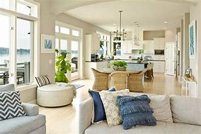 Image result for Open-Concept Modern Living Room and Kitchen