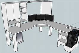 Image result for L-Shaped Desk Design Plans