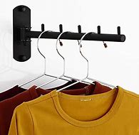 Image result for Wall Mounted Collapsible Clothes Hanger