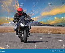 Image result for Man Riding Motorcycle Front View