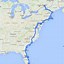 Image result for Map of East Coast USA States