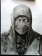Image result for Scorpion Mortal Kombat Pencil Drawings