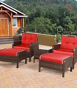 Image result for Red Patio Set