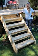 Image result for DIY Deck Stairs