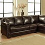 Image result for Leather and Fabric Sectional Sofa