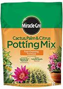 Image result for Miracle-Gro Cactus, Palm & Citrus Potting Mix 8 Qt.