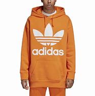 Image result for Adidas Hoodie Orange and Balck