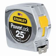 Image result for Stanley 30-454 Tape Measure,1 In X 25 Ft,Yellow,In./Ft.