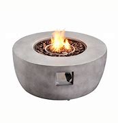 Image result for Woodsy Outdoor Round Stone Propane Gas Fire Pit - Teamson Home