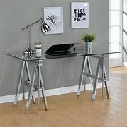 Image result for Glass Top Writing Desk