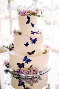 Image result for Pics of Purple Butterfly S Cake