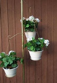 Image result for Outdoor Hanging Plant Poles