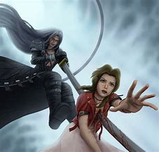 Image result for FF7 Aerith Death Chibi