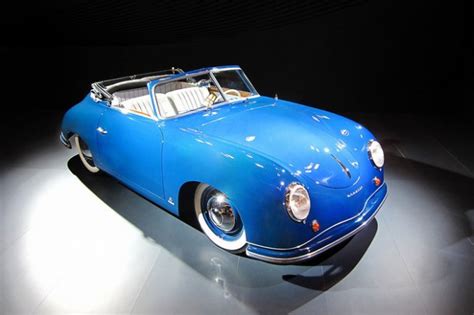 Baby Blue Porsche 356 Convertible Sports Car   Amazing Classic Cars
