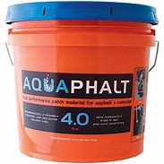 Image result for Aquaphalt 6.0 Black Water-Based Asphalt And Concrete Patch 3.5 Gal