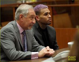 Image result for Chris Brown Purple Hair