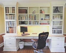 Image result for Built in Bookcase with Desk Plans
