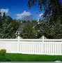 Image result for white vinyl pickett fences