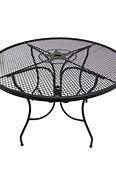 Image result for Hampton Bay Nantucket Round Metal Outdoor Patio Dining Table