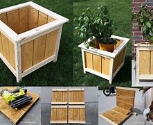 Image result for Small Wood Planter Box