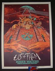 Image result for Roger Waters Poster Us and Them