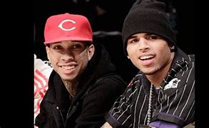 Image result for Tyga and Chris Brown Snapback