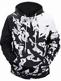 Image result for Black and White Hoodie Long's
