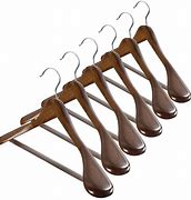 Image result for Extra Wide Wood Hangers