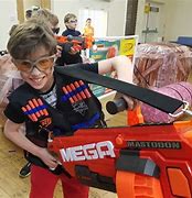 Image result for Kids Nerf War Indoor Action Photo