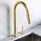 Image result for Kitchen Faucet with Side Spray in Polished Brass