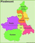 Image result for Map of Piemonte