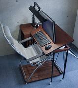 Image result for Recliner Computer Desk