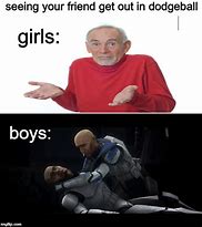 Image result for Boys vs Girls Dodgeball Meme