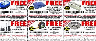 Image result for Harbor Freight Free Items