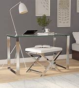 Image result for Small Glass Desk for Bedroom