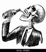 Image result for Skeleton Drinking Alcohol Drawing