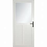 Image result for LARSON 32-In X 81-In White Mid-View Storm Door | 59008031M